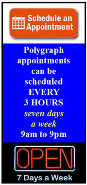 need a polygraph test in San Bernardino California